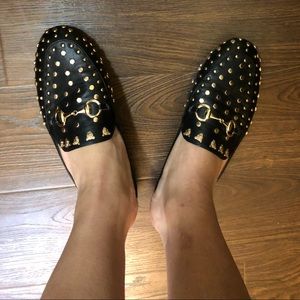Shein horsebit studded slip on